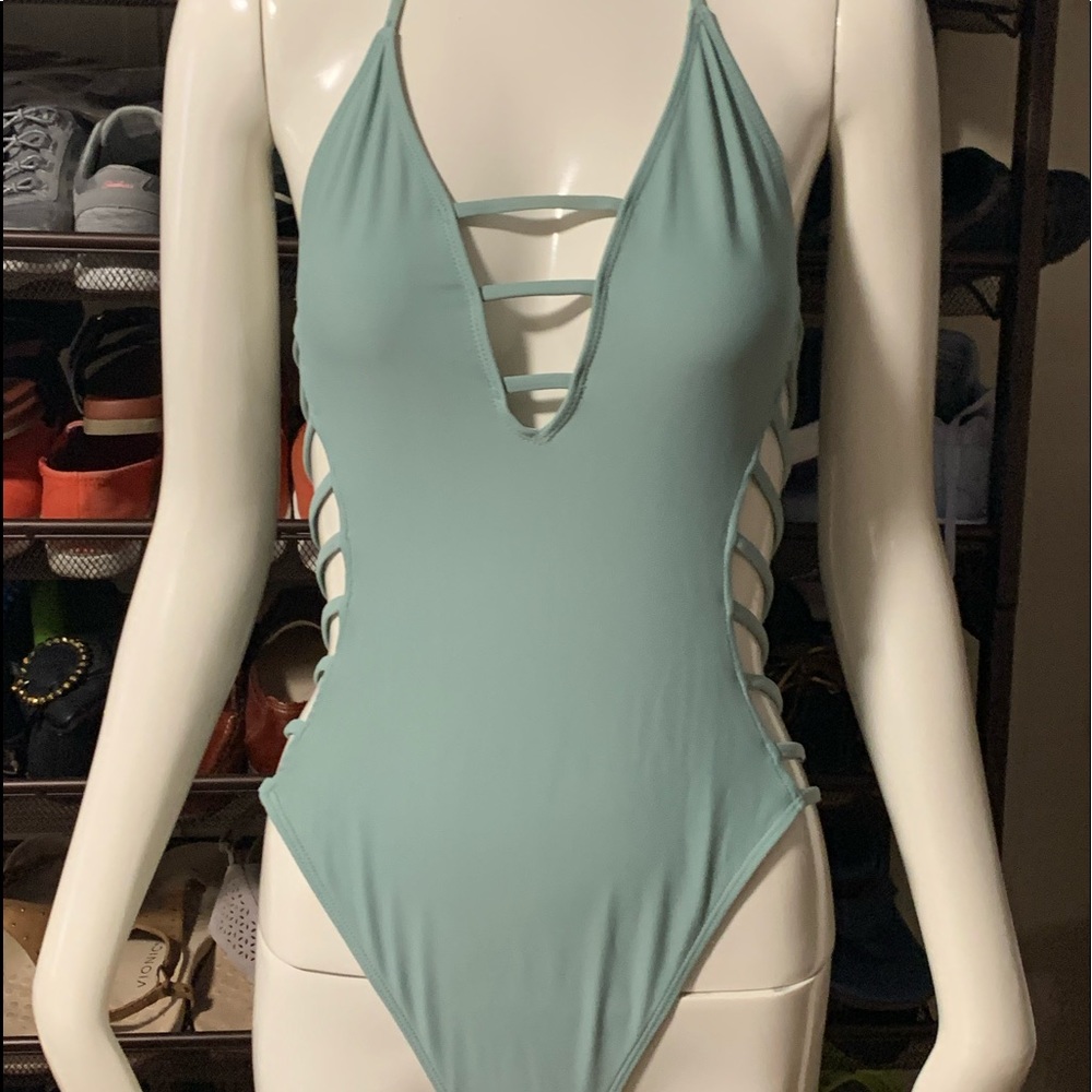 Bathing Suit Sage green L nwot